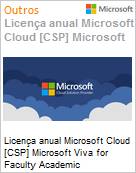 Licena mensal Cloud [CSP NCE] Microsoft Viva for Faculty Academic [Educacional]  (Figura somente ilustrativa, no representa o produto real)