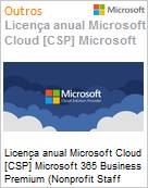 Licena anual Cloud [NCE] Microsoft 365 Business Premium (Nonprofit Staff Pricing) Donation  (Figura somente ilustrativa, no representa o produto real)