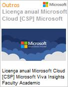 Licena anual Cloud [NCE] Microsoft Viva Insights Faculty Academic [Educacional]  (Figura somente ilustrativa, no representa o produto real)