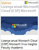 Licena mensal Cloud [CSP NCE] Microsoft Viva Insights Faculty Academic [Educacional]  (Figura somente ilustrativa, no representa o produto real)