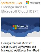 Licena mensal Cloud [NCE] Microsoft Dynamics 365 Marketing Additional Non-Prod Application for Faculty Academic [Educacional]  (Figura somente ilustrativa, no representa o produto real)