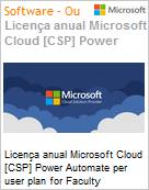 Licena anual Cloud [NCE] Microsoft Power Automate per user plan for Faculty Academic [Educacional]  (Figura somente ilustrativa, no representa o produto real)