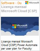 Licena mensal Cloud [NCE] Microsoft Power Automate per user plan for Faculty Academic [Educacional]  (Figura somente ilustrativa, no representa o produto real)