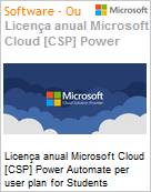 Licena anual Cloud [NCE] Microsoft Power Automate per user plan for Students Academic [Educacional]  (Figura somente ilustrativa, no representa o produto real)