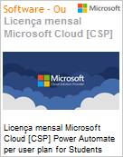 Licena mensal Cloud [NCE] Microsoft Power Automate per user plan for Students Academic [Educacional]  (Figura somente ilustrativa, no representa o produto real)