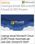 Licena mensal Cloud [CSP NCE] Microsoft Power Automate per user plan (Nonprofit Staff Pricing)  (Figura somente ilustrativa, no representa o produto real)