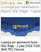 Licena por assinatura Azure SQL Edge - 3 year (NCE COM BAS TRI) Triennial  (Figura somente ilustrativa, no representa o produto real)