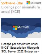 Licena por assinatura SQL Server 2022 Enterprise - 2 Core License Pack - 1 year (NCE COM BAS ANN) Annual  (Figura somente ilustrativa, no representa o produto real)