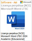 Licena perptua [NCE] Microsoft Word LTSC 2024 Academic [Educacional]  (Figura somente ilustrativa, no representa o produto real)