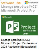 Licena perptua [NCE] Microsoft Project Professional 2024 Academic [Educacional]  (Figura somente ilustrativa, no representa o produto real)