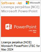 Licena perptua [NCE] Microsoft PowerPoint LTSC for Mac 2024  (Figura somente ilustrativa, no representa o produto real)