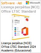 Licena perptua [NCE] Office LTSC Standard 2024 Academic (Educacional)  (Figura somente ilustrativa, no representa o produto real)