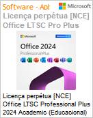 Licena perptua [NCE] Microsoft Office LTSC Professional Plus 2024 Academic [Educacional]  (Figura somente ilustrativa, no representa o produto real)