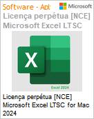 Licena perptua [NCE] Microsoft Excel LTSC for Mac 2024  (Figura somente ilustrativa, no representa o produto real)