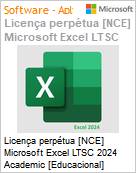 Licena perptua [NCE] Microsoft Excel LTSC 2024 Academic [Educacional]  (Figura somente ilustrativa, no representa o produto real)