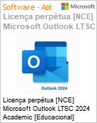 Licena perptua [NCE] Microsoft Outlook LTSC 2024 Academic [Educacional]  (Figura somente ilustrativa, no representa o produto real)