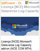 Licena [NCE] Microsoft Dataverse Log Capacity add-on (NCE COM MTH) Monthly - Monthly  (Figura somente ilustrativa, no representa o produto real)