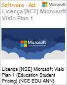 Licena [NCE] Microsoft Visio Plan 1 [Educacional] (Education Student Pricing) (NCE EDU ANN) Annual - Annual  (Figura somente ilustrativa, no representa o produto real)