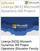 Licença [NCE] Microsoft Dynamics 365 Project Operations [Educacional] (Education Faculty Pricing) (NCE EDU MTH) Monthly - Annual  (Figura somente ilustrativa, não representa o produto real)