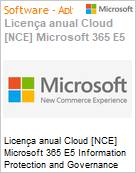 Licena anual Cloud [CSP NCE] Microsoft 365 E5 Information Protection and Governance (NCE COM ANN) Anual  (Figura somente ilustrativa, no representa o produto real)