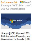 Licena [NCE] Microsoft 365 A5 Information Protection and Governance for faculty (NCE EDU MTH) Monthly - Monthly  (Figura somente ilustrativa, no representa o produto real)