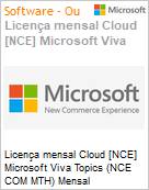 Licena mensal Cloud [CSP NCE] Microsoft Viva Topics (NCE COM MTH) Mensal  (Figura somente ilustrativa, no representa o produto real)