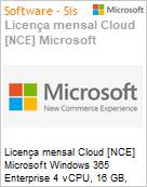 Licena mensal Cloud [CSP NCE] Microsoft Windows 365 Enterprise 4 vCPU, 16 GB, 256 GB (NCE COM MTH) Mensal  (Figura somente ilustrativa, no representa o produto real)