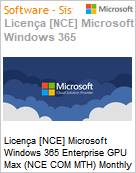 Licena [NCE] Microsoft Windows 365 Enterprise GPU Max (NCE COM MTH) Monthly - Monthly  (Figura somente ilustrativa, no representa o produto real)