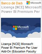 Licena [NCE] Microsoft Power BI Premium Per User Add-On [Educacional] (Education Faculty Pricing) (NCE EDU MTH) Monthly - Monthly  (Figura somente ilustrativa, no representa o produto real)