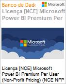 Licena [NCE] Microsoft Power BI Premium Per User (Non-Profit Pricing) (NCE NFP ANN) Annual - Annual  (Figura somente ilustrativa, no representa o produto real)