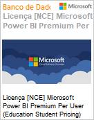 Licena [NCE] Microsoft Power BI Premium Per User [Educacional] (Education Student Pricing) (NCE EDU MTH) Monthly - Annual  (Figura somente ilustrativa, no representa o produto real)