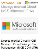 Licena mensal Cloud [CSP NCE] Microsoft Priva Privacy Risk Management (NCE COM MTH) Mensal  (Figura somente ilustrativa, no representa o produto real)