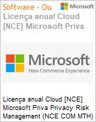Licena anual Cloud [CSP NCE] Microsoft Priva Privacy Risk Management (NCE COM MTH) Anual - 12 meses  (Figura somente ilustrativa, no representa o produto real)