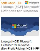 Licena [NCE] Microsoft Defender for Business (Non-Profit Pricing) (NCE NFP MTH) Monthly - Annual  (Figura somente ilustrativa, no representa o produto real)