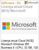 Licena anual Cloud [CSP NCE] Microsoft Windows 365 Business 8 vCPU, 32 GB, 128 GB (with Windows Hybrid Benefit) (NCE COM ANN) Anual  (Figura somente ilustrativa, no representa o produto real)