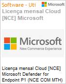 Licena mensal Cloud [CSP NCE] Microsoft Defender for Endpoint P1 (NCE COM MTH) Mensal  (Figura somente ilustrativa, no representa o produto real)