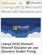 Licena [NCE] Microsoft Minecraft Education per user [Educacional] (Education Student Pricing) (NCE EDU MTH) Monthly - Annual  (Figura somente ilustrativa, no representa o produto real)