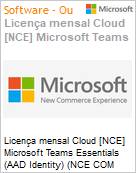 Licena mensal Cloud [CSP NCE] Microsoft Teams Essentials (AAD Identity) (NCE COM MTH) Mensal  (Figura somente ilustrativa, no representa o produto real)