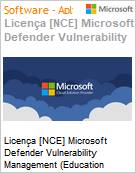 Licena [NCE] Microsoft Defender Vulnerability Management [Educacional] (Education Student Pricing) (NCE EDU MTH) Monthly - Monthly  (Figura somente ilustrativa, no representa o produto real)