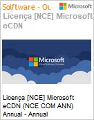 Licena [NCE] Microsoft eCDN (NCE COM ANN) Annual - Annual  (Figura somente ilustrativa, no representa o produto real)