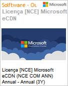 Licena [NCE] Microsoft eCDN (NCE COM ANN) Annual - Annual (3Y)  (Figura somente ilustrativa, no representa o produto real)