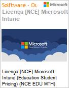 Licena [NCE] Microsoft Intune [Educacional] (Education Student Pricing) (NCE EDU MTH) Monthly - Monthly  (Figura somente ilustrativa, no representa o produto real)