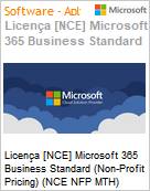 Licena [NCE] Microsoft 365 Business Standard (Non-Profit Pricing) (NCE NFP MTH) Monthly - Annual  (Figura somente ilustrativa, no representa o produto real)