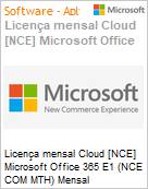 Licena mensal Cloud [CSP NCE] Microsoft Office 365 E1 (NCE COM MTH) Mensal  (Figura somente ilustrativa, no representa o produto real)