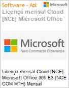 Licena mensal Cloud [CSP NCE] Microsoft Office 365 E3 (NCE COM MTH) Mensal  (Figura somente ilustrativa, no representa o produto real)