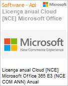 Licena anual Cloud [CSP NCE] Microsoft Office 365 E3 (NCE COM ANN) Anual  (Figura somente ilustrativa, no representa o produto real)