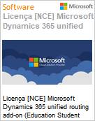 Licena [NCE] Microsoft Dynamics 365 unified routing add-on [Educacional] (Education Student Pricing) (NCE EDU MTH) Monthly - Annual  (Figura somente ilustrativa, no representa o produto real)