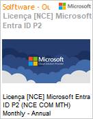 Licena [NCE] Microsoft Entra ID P2 (NCE COM MTH) Monthly - Annual  (Figura somente ilustrativa, no representa o produto real)