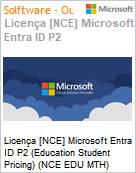 Licena [NCE] Microsoft Entra ID P2 [Educacional] (Education Student Pricing) (NCE EDU MTH) Monthly - Annual  (Figura somente ilustrativa, no representa o produto real)