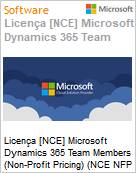 Licena [NCE] Microsoft Dynamics 365 Team Members (Non-Profit Pricing) (NCE NFP MTH) Monthly - Annual  (Figura somente ilustrativa, no representa o produto real)